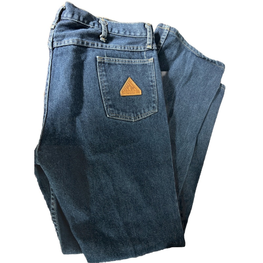 EUC Bulwark FR Flame Resistant Men's Jeans‎ Size 36x35  Blue Denim.